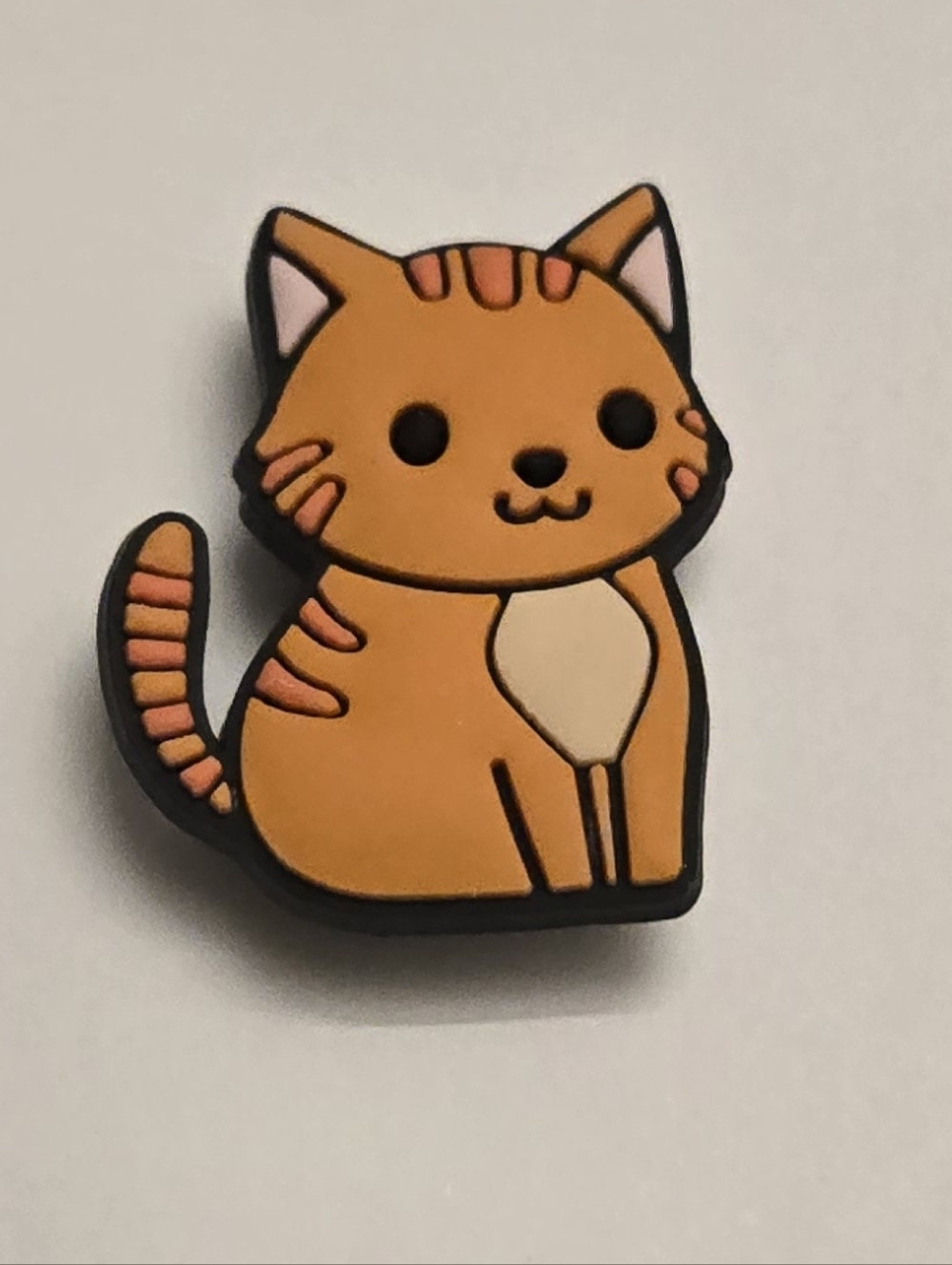 3/$10 Orange Tabby Cat Croc Charm